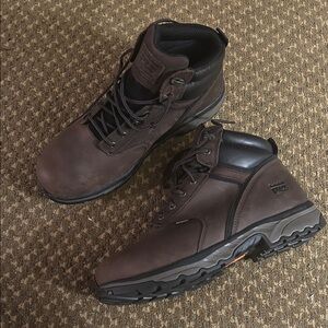 Timberland PRO Men's Dark Brown Leather Boots